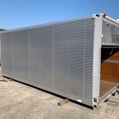 No.714 アルミバン 3ｔ 車  アルミ 箱 バイク 倉庫 トラック コンテナ 米 保管庫 物置 DIY