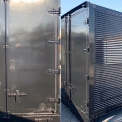 No.712 アルミバン 3ｔ 車  アルミ 箱 バイク 倉庫 トラック コンテナ 米 保管庫 物置 DIY