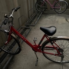 26インチshimano 6段変速自転車無料で譲ります。