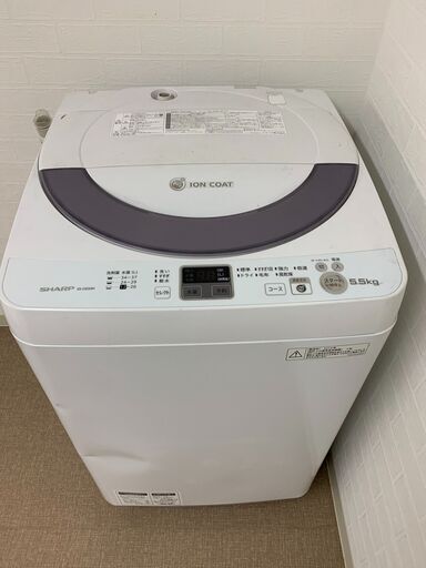 SHARP 洗濯機☺最短当日配送可♡無料で配送及び設置いたします♡ ES-GE55N 5.5キロ 2014年製♡SHARP014の画像