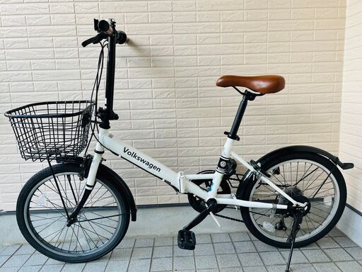 【6段変速】折り畳み自転車  volkswagen 新品購入価格3万円【おまけ付き】