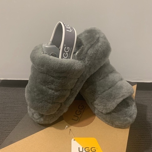 UGG fluffy slides サンダル US5