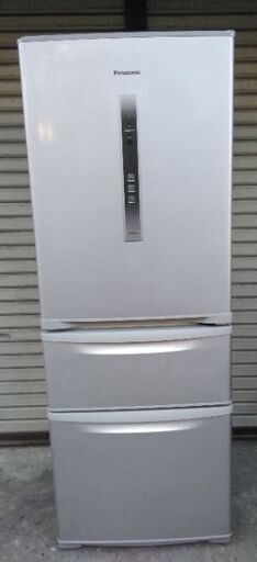 【あす楽対応】 321L 3ドア冷蔵庫 パナソニック NR-C32CM-S 配送無料 シルバー 2014年製 冷蔵庫