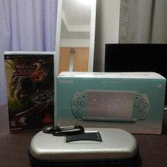 【美品】PSP（PSP-2000MG） MINT GREEN +...