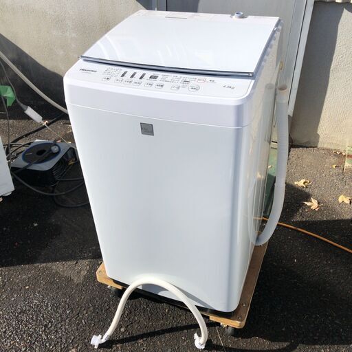 Hisense 洗濯機 HW-G45E4KW 2017年製●D124G012