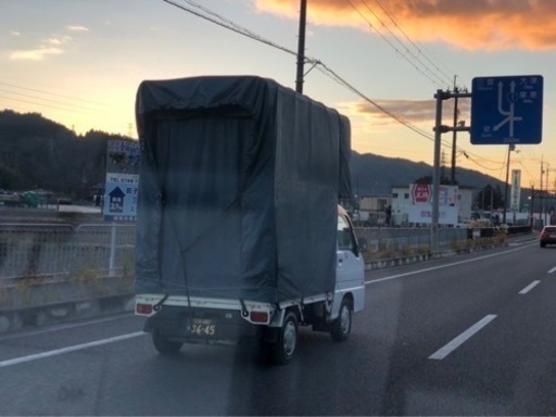 軽トラックの幌車ほぼ使用してない幌