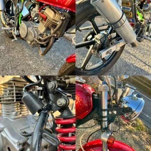 エイプ50改82ボアアップ＆ビッグバルブヘッド 17インチ前後ディスク エイプ50改82ボアアップ＆ビッグバルブヘッド 17インチ前後ディスク