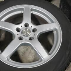 GRASS SR 17×7Jオフセット38 5H-100 スタッドレスタイヤホイールセット　BRIDGESTONE　VRX2付き　4本セット　タイヤホイールセット