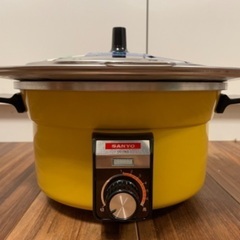 決まりました【新品】SANYO 電気天ぷら鍋（24cm）TN-850