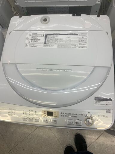 SHARP/シャｰプ/6㎏洗濯機/2019年式/ES-GE6C