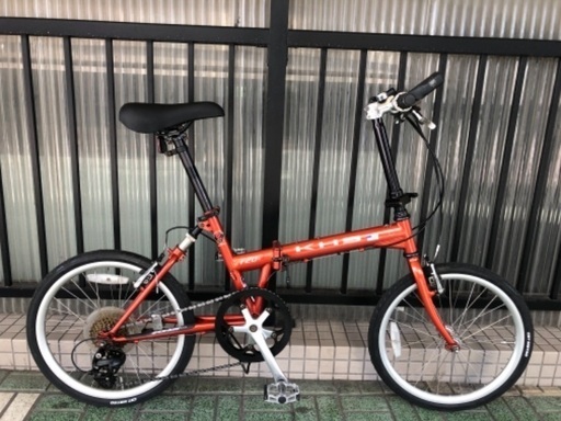 折りたたみ自転車KHS 「F20-T」7段。定価 : 68,200 前後タイヤ新品です✨
