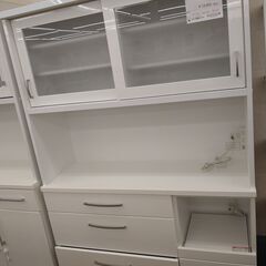 ★ジモティ割あり★ ニトリ 食器棚 ホワイト H181×W120×D40 クリーニング済み KJ1227