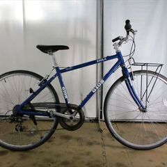 C444★19800円★整備済み スポーツ中古自転車 【クロスバイク　GIOS　ESOLA　ブルー　47ｃｍ】 C444☆19800円☆整備済み スポーツ中古自転車 【クロスバイク GIOS