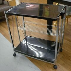 R512 折り畳みワゴンテーブル、金属製、幅60cm 