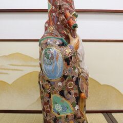ヤ取1/23終了】≪ZJ1067ジ≫九谷焼 置物 七福神/福禄寿 飾り物