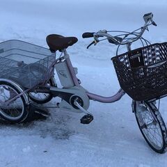 北海道の三輪自転車の中古が安い！激安で譲ります・無料であげます 