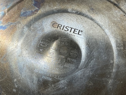 CRISTEL クリステル ステンレス 鍋 L浅鍋 20cm ガス IH オーブン 対応