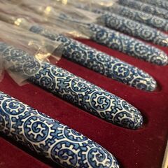 KIYA 木屋 館林源右衛門 ステーキナイフ・フォークセット 木屋特製箱 栞●BA01N005