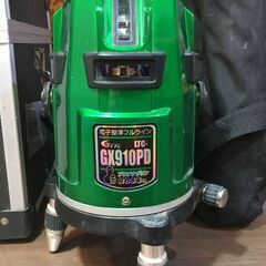 テクノ LTC-GX910PD 墨出し器 受光器/三脚/ケース付き 右ガラス部分 