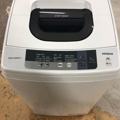 【中古品】日立 縦型洗濯機 5kg NW-5WR 2016年製