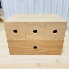 無印良品 木製小物収納 1段&3段セット