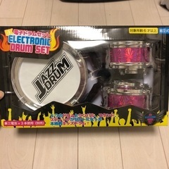 電子ドラムセット　ピンク