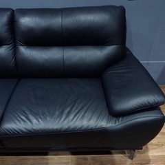 ☑️メル売約済　極上現行ニトリフリオKD15万3人掛け本革ソファー高級1枚革使用