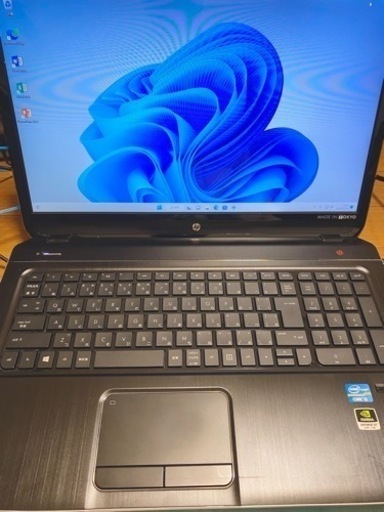 【値引きしました】HP ノートPC ENVY dv7-7200/CT Windows11/Office すぐ使えます