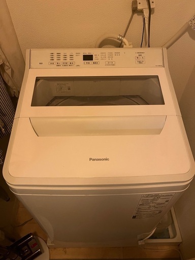 【売り切れました】Panasonic縦型　洗濯機　8キロ　1年使用