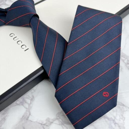 【美品】GUCCI グッチ GG ネクタイ 高級シルク100%