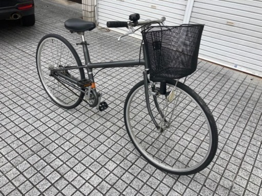【26インチクロスバイク】無印良品製　シングルギア　前かご付　若林自転車　浜大津店　SALE中❗️