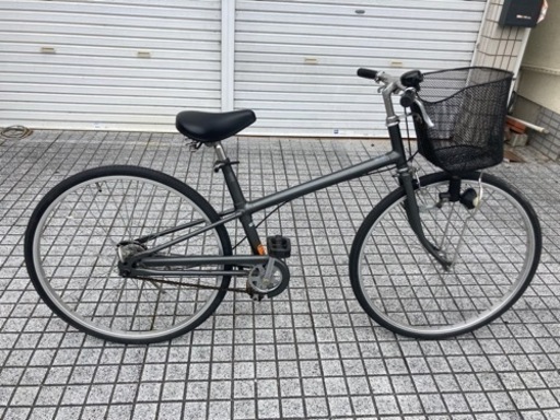 【26インチクロスバイク】無印良品製　シングルギア　前かご付　若林自転車　浜大津店　SALE中❗️