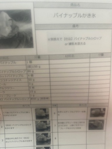 パフェ、ドリンク、かき氷、クロッフルのレシピテレビにも出た人気店のレシピ売ります