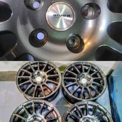 欧州車16インチ【富山】ミニ MINI ベンツ Bクラス BMW １/2シリーズ 人気【ガンメタ色】7J 16インチ PCD112 +48 IS48 ウェッズ アーヴィン F01 中古 4本