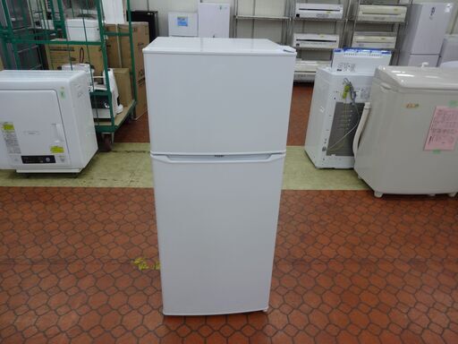 ID 034814 　冷蔵庫２ドアハイアール　130L　打痕あり　２０１９年製　JR-N130A 8778円