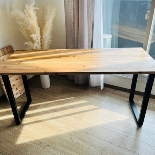 決まりました/杉無垢材PCデスク(ダイニングテーブル可)