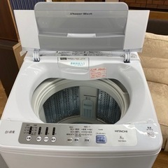I487 🌈 HITACHI 洗濯機 （8.0㎏）★ 2019年製 ⭐ 動作確認済 ⭐ クリーニング済