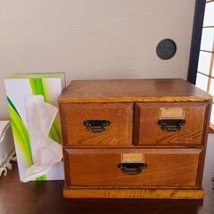 【引っ越しセール】和モダンな木製小物BOX