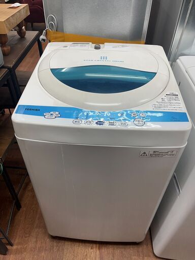 【リサイクルショップどりーむ天保山店】●6264●　洗濯機　TOSHIBA　2012年製　5.0㎏　AW-50GK(W)