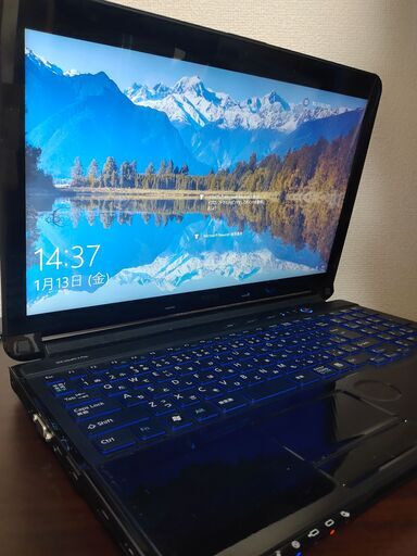 富士通黒 　高性能 4コア8スレッド版　Corei7搭載　高速SSD240G　メモリ大容量8G 　CD/DVD/BD　カメラ内蔵　 Wifi対応