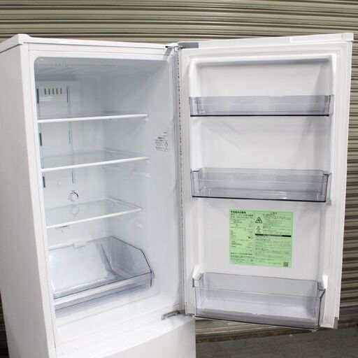 T672)【良品】東芝 2ドア 170L 2020年製 GR-S17BS 右開き TOSHIBA ノンフロン冷凍冷蔵庫 単身 - 家電