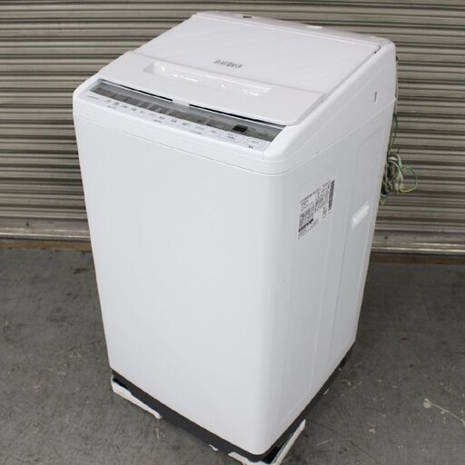 T676) 日立 7kg 2020年製 BEET WASH BW-V70F 全自動洗濯機 縦型洗濯機 ナイアガラ ビート HITACHI 家電 ホワイト