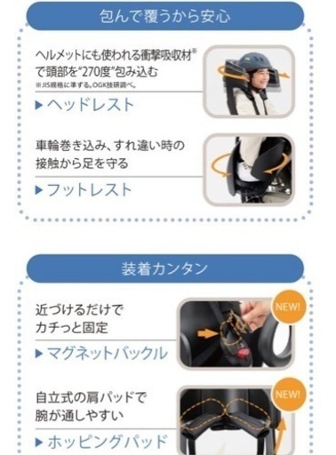 チャイルドシートのみ(電動自転車の)新品