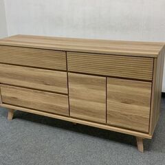 シギヤマ家具 サボナ 150ローチェスト ホワイトオーク材 サイドボード 