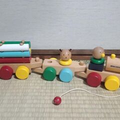 木製玩具　電車　ミキハウス　PULLTOY  おもちゃ