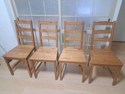 イケア ダイニングチェア イス 4つセット ikea jokkmokk 16384