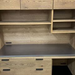 unico/ウニコ キッチンボード ADDAY アディ オープンタイプ オーク材 食器棚 ステンレス天板 中古家具 店頭引取歓迎 R6794)