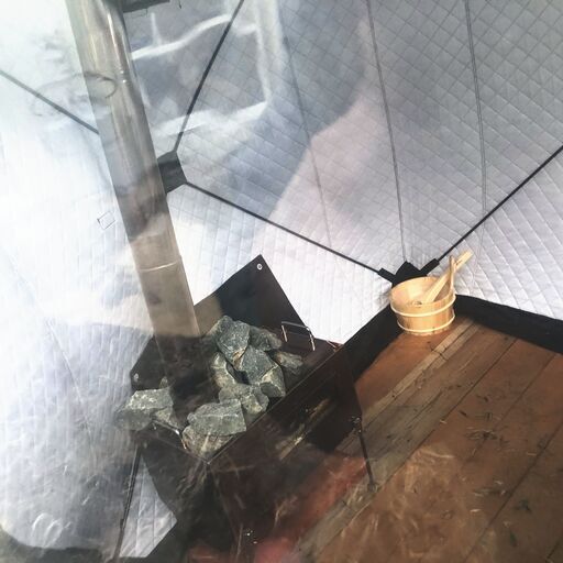 低価格、テント式サウナ、実物見本あり