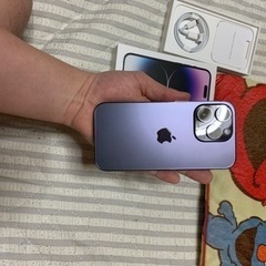 最終値下げiPhone14 pro 1TB ディープパープル 美品
