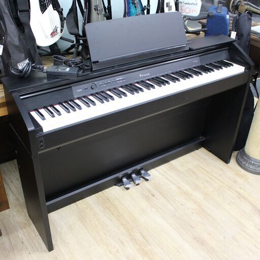店S273)電子ピアノ CASIO カシオ PX-850BK Privia 2012年製 88鍵 天板開閉構造 ブラックウッド調 譜面立て ACアダプター 付き